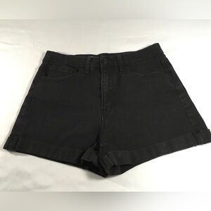 No Boundaries Black Jean Shorts High Waisted Fit